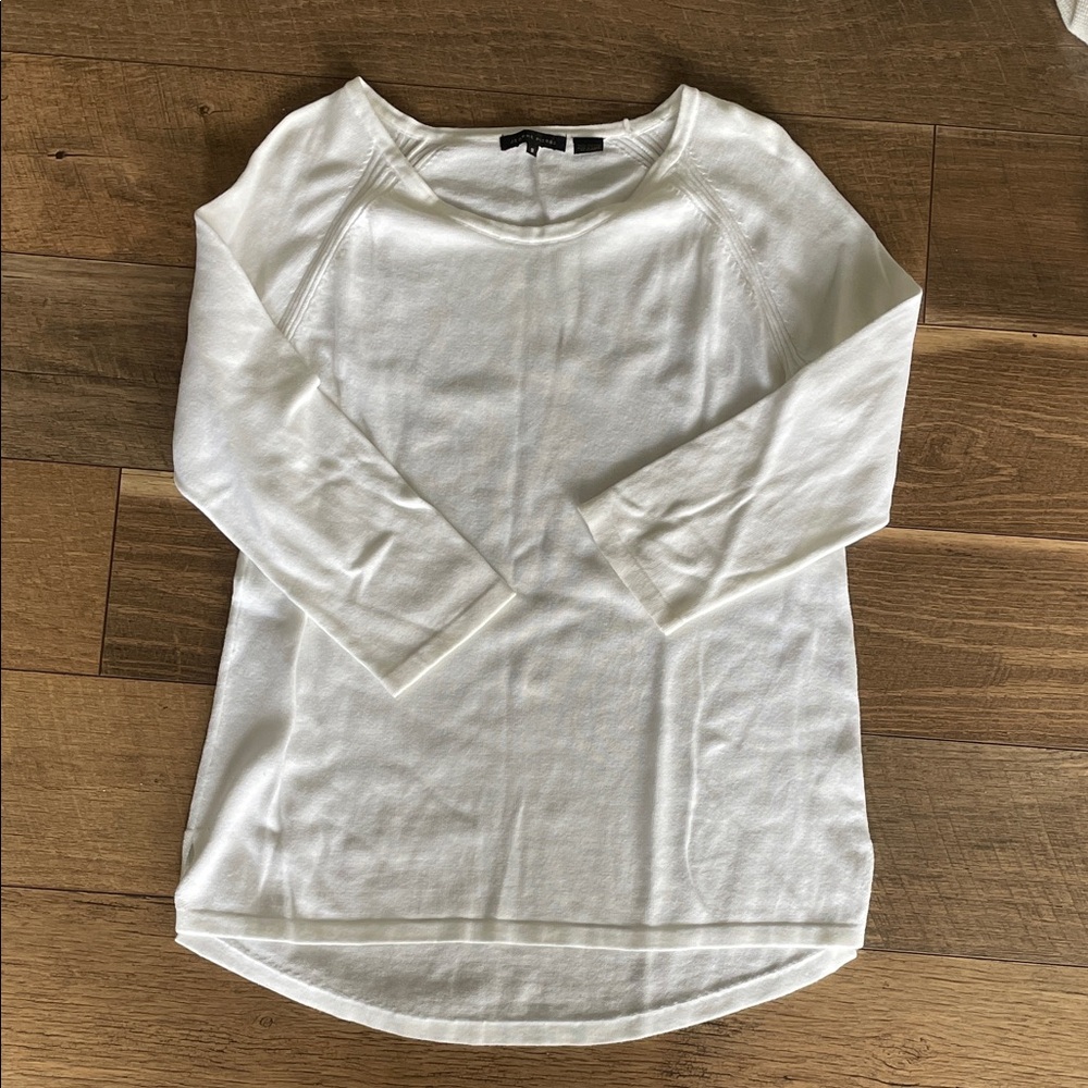 JEANNE PIERRE Cream Long Sleeve Top